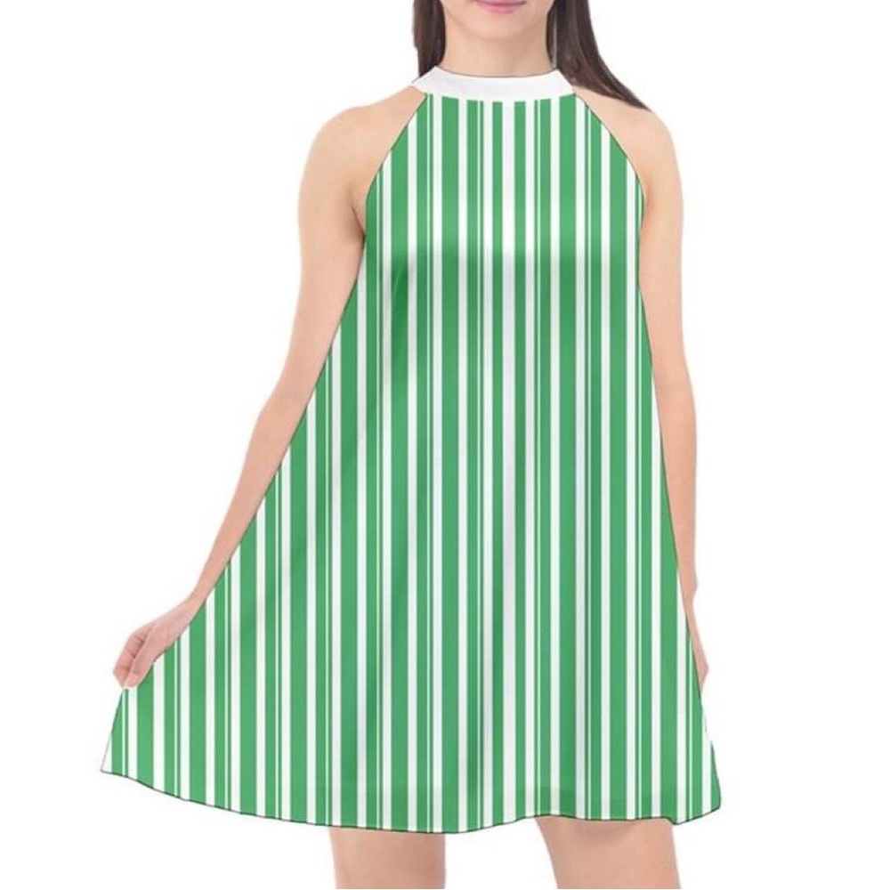 Disney dapper dan  striped dress L NWOT